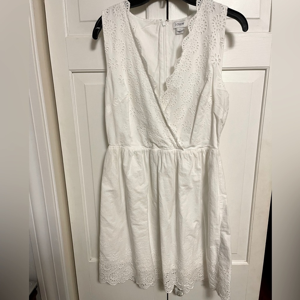 J crew White linen dress